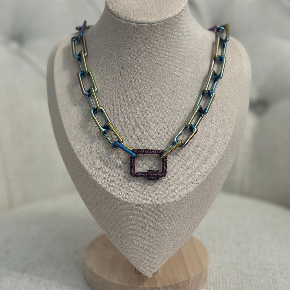 10 inch Mystic Purple Necklace